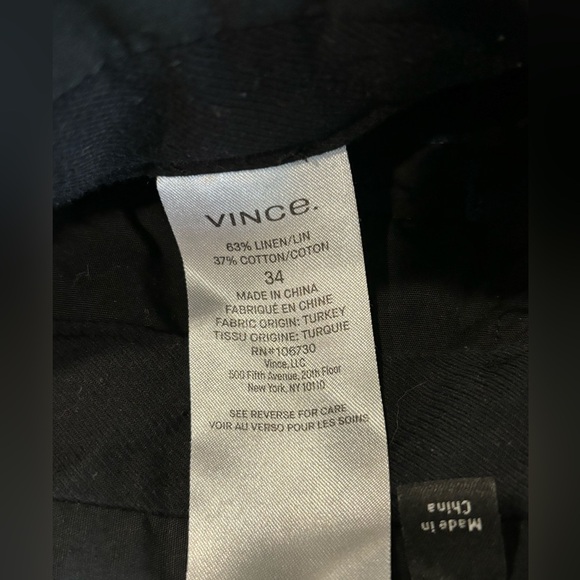 VINCE Griffith Slim Fit Chino Pant Navy Blue Sz 34 - Picture 9 of 9